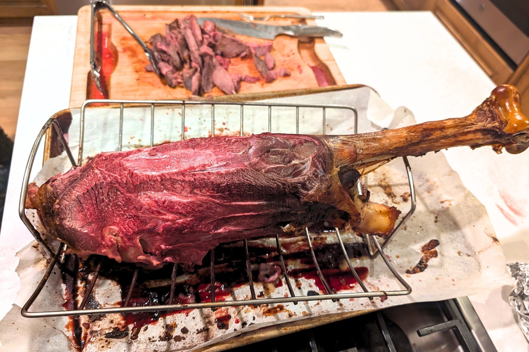 HOW TO COOK AN OSTRICH LEG IN THE OVEN OR SMOKER